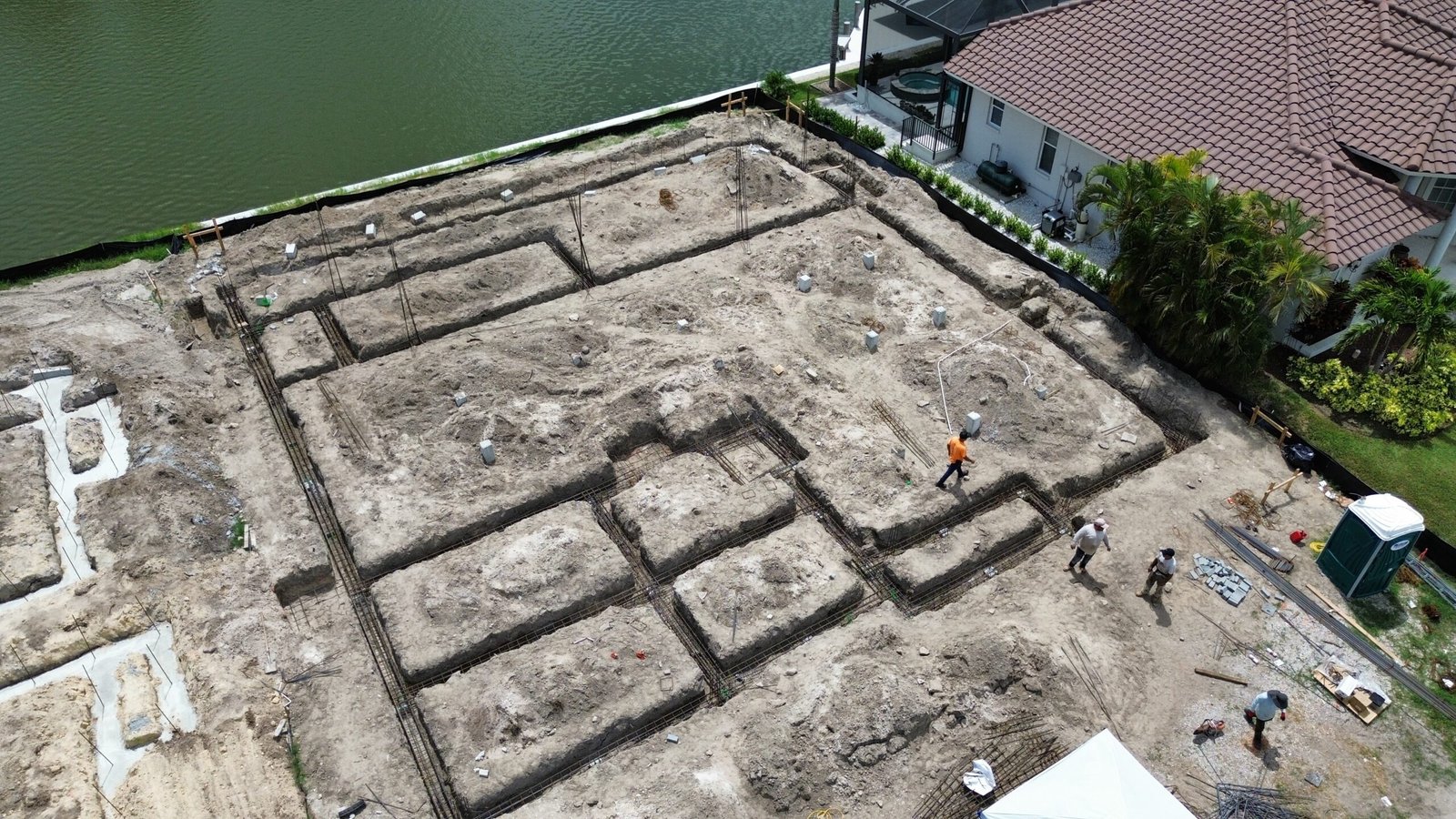 Aerial foundation view